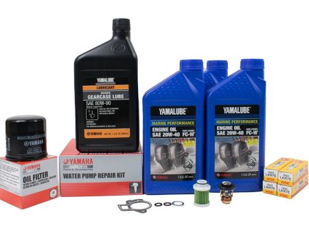 Yamaha 300 Hour Service Maintenance Kit - Yamalube 10W-30 - F90 - 2006-2017 (F90 & F90A) on Sale