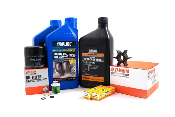 Yamaha 100 Hour Service Maintenance Kit w  Cooling - Yamalube 20W-40 - F25C - 2016-Current Discount