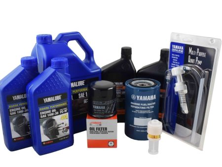 Yamaha 20 Hour Service Maintenance Kit - Yamalube 10W-30 - F200 & F225 3.3L V6 - 2002-2005 For Discount