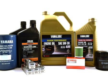 Yamaha 100 Hour Service Maintenance Kit - Yamalube 5W-30 - VF150 VF175 SHO For Discount