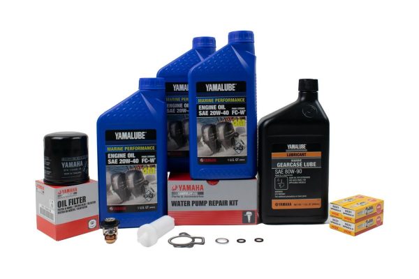 Yamaha 300 Hour Service Maintenance Kit - Yamalube 20W-40 - F40 - 2000 For Discount