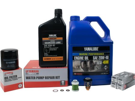 Yamaha 300 Hour Service Maintenance Kit - Yamalube 20W-40 - F115 - 2006-2014 ( See Models ) Online now