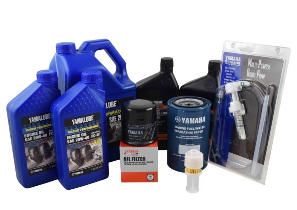 Yamaha 20 Hour Service Maintenance Kit - Yamalube 20W-40 - F200 & F225 3.3L V6 - 2002-2005 Hot on Sale