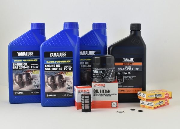 Yamaha 100 Hour Service Maintenance Kit - Yamalube 20W-40 - F60 - 2002-2004 Supply