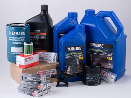 Yamaha 100 Hour Service Maintenance Kit with Cooling - Yamalube 10W-30 - F200 & F225 TUR TXR 3.3L V6 - 2006-2010 Sale