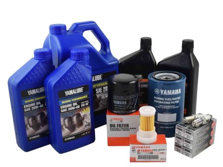 Yamaha 100 Hour Service Maintenance Kit - Yamalube 20W-40 - F250 3.3L V6 - 2005 For Cheap