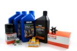 Yamaha 100 Hour Service Maintenance Kit with Cooling - Yamalube 20W-40 - F40 - 2008-current Online now