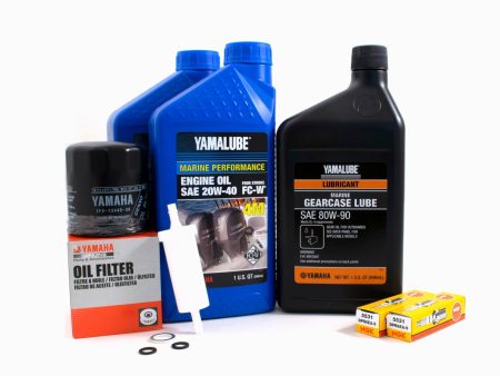 Yamaha 100 Hour Service Maintenance Kit - Yamalube 20W-40 - F25 - 1998-1999 Discount