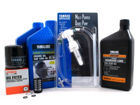 Yamaha 20 Hour Service Maintenance Kit - Yamalube 10W-30 - F25 - 2005 Online Sale