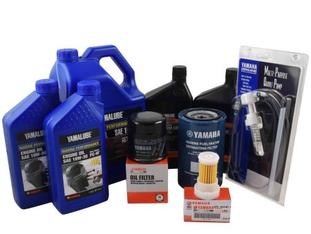 Yamaha 20 Hour Service Maintenance Kit - Yamalube 10W-30 - F250 3.3L V6 - 2005 Online