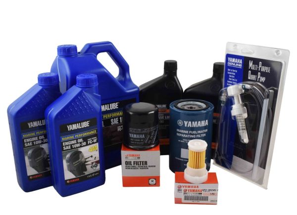 Yamaha 20 Hour Service Maintenance Kit - Yamalube 10W-30 - F250 3.3L V6 - 2005 Online