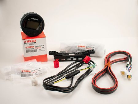 Yamaha 6Y8-0E83R-61-00 - Command Link Single Engine Gauge Kit - Round One Gauge Kit Hot on Sale