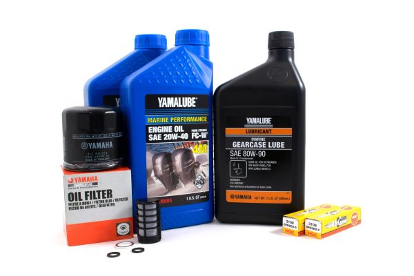 Yamaha 100 Hour Service Maintenance Kit - Yamalube 20W-40 - F25A - 2009-2019 For Discount