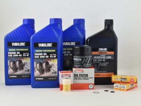 Yamaha 100 Hour Service Maintenance Kit - Yamalube 20W-40 - F60 - 2005 Online now