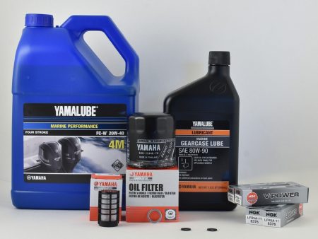 Yamaha 100 Hour Service Maintenance Kit - Yamalube 20W-40 - F90 - 2003-2004 Sale