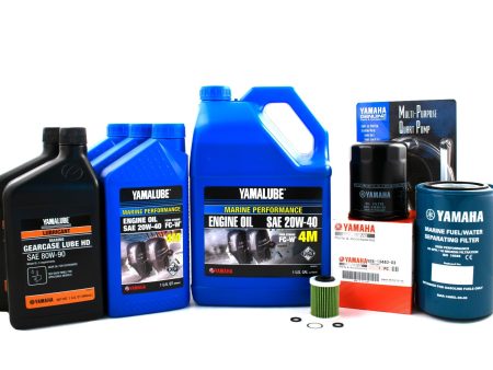 Yamaha 20 Hour Service Maintenance Kit - Yamalube 20W-40 - F350 For Discount