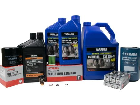 Yamaha 300 Hour Service Maintenance Kit - Yamalube 20W-40 - F200 & F225 3.3L V6 - 2011-Current Online Sale