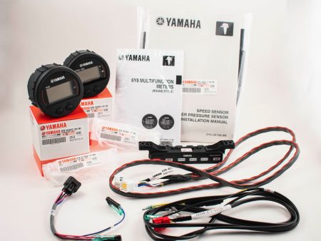 Yamaha 6Y8-0E83R-71-00 - Command Link Single Engine Gauge Kit - Round Two Gauge Kit Online Sale