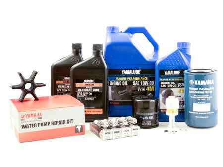 Yamaha 100 Hour Service Maintenance Kit with Cooling - Yamalube 10W-30 - F150 - 2004-2005 Online now