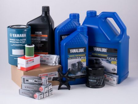 Yamaha 100 Hour Service Maintenance Kit with Cooling - Yamalube 20W-40 - F200 & F225 TUR TXR 3.3L V6 - 2006-2010 Discount