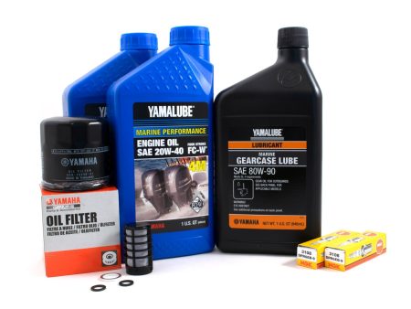 Yamaha 100 Hour Service Maintenance Kit - Yamalube 20W-40 - F25B - 2012-Current For Cheap