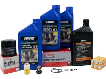 Yamaha 300 Hour Service Maintenance Kit - Yamalube 20W-40 - F60 TJR TLR - 2005 on Sale