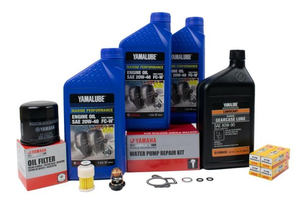 Yamaha 300 Hour Service Maintenance Kit - Yamalube 20W-40 - F60 TJR TLR - 2005 on Sale