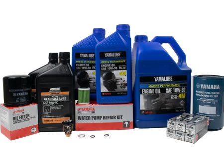 Yamaha 300 Hour Service Maintenance Kit - Yamalube 10W-30 - F200 & F225 3.3L V6 - 2011-Current on Sale