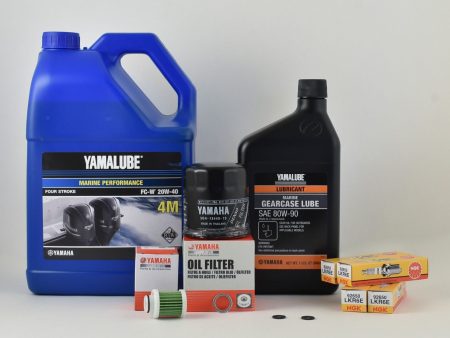 Yamaha 100 Hour Service Maintenance Kit - Yamalube 20W-40 - F90 - 2016-Current (F90B) Online Sale