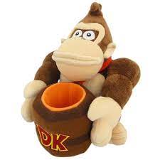 Donkey Kong: Donkey Holding Barrel 8  Plush Discount