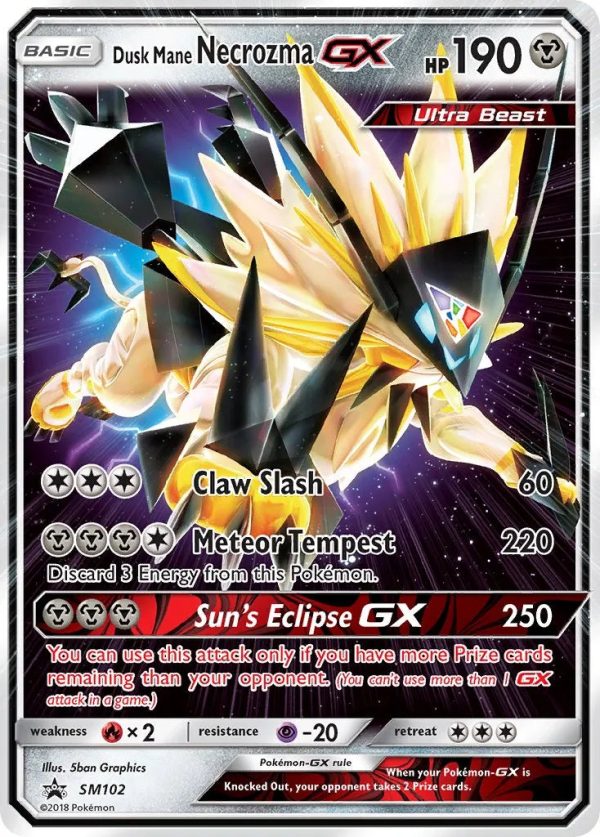 PTCGL Code: Dusk Mane Necrozma GX SM102 Hot on Sale